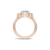 Baguette Halo Ring