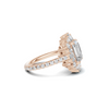 Baguette Halo Ring