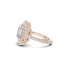 Baguette Halo Ring
