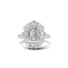 Baguette Halo Ring