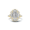 Baguette Halo Ring