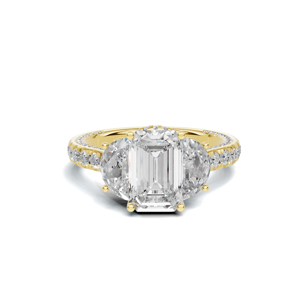 Elite Three Stone Ring
