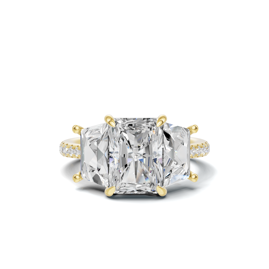 Grand Elegant Trapezoid Accent Ring
