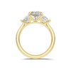 Grand Elegant Trapezoid Accent Ring