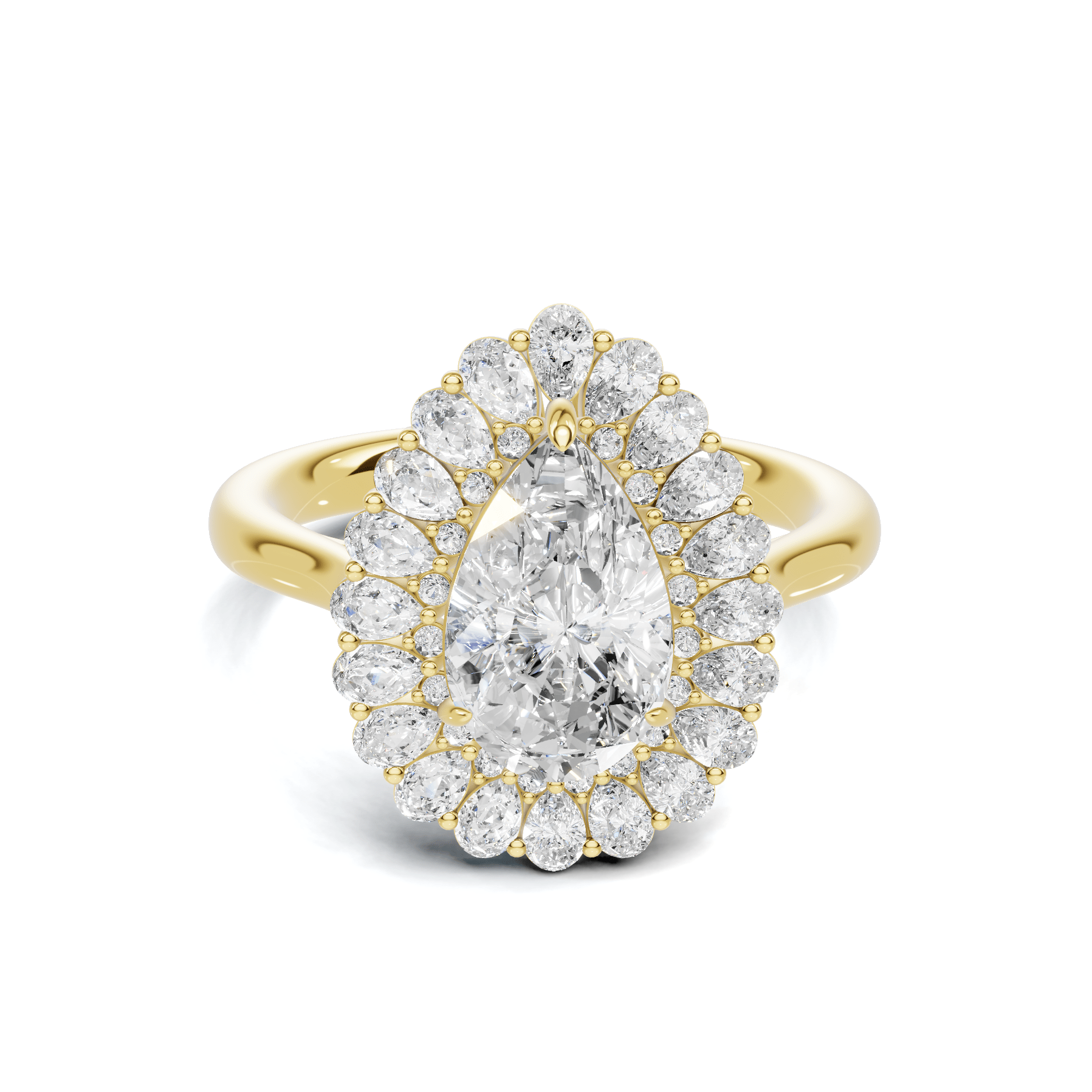 Exquisite Halo Statement Ring