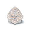 Luxe Marquise Floral Ring