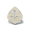 Luxe Marquise Floral Ring