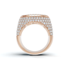 Statement Pave Mosaic Ring