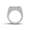 Statement Pave Mosaic Ring