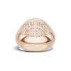 Iced Baguette Statement Ring
