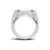 Iced Baguette Statement Ring