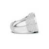 Iced Baguette Statement Ring