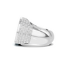 Iced Baguette Statement Ring