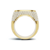 Iced Baguette Statement Ring
