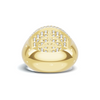 Iced Baguette Statement Ring