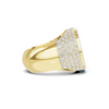 Iced Baguette Statement Ring