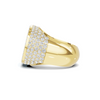 Iced Baguette Statement Ring