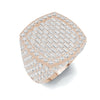 Baguette Pave Statement Ring