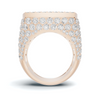 Baguette Pave Statement Ring