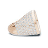 Baguette Pave Statement Ring
