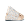 Baguette Pave Statement Ring