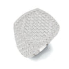 Baguette Pave Statement Ring