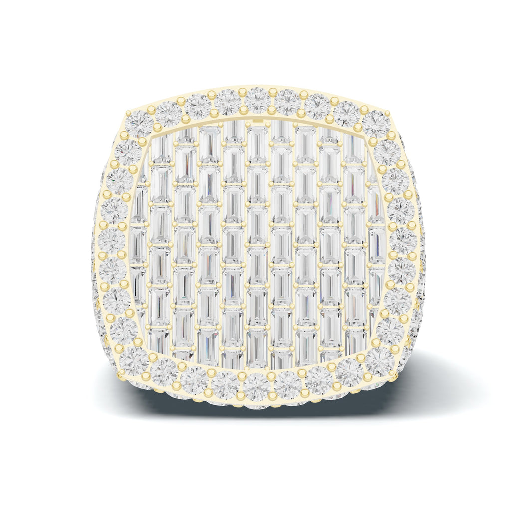 Baguette Pave Statement Ring