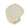 Baguette Pave Statement Ring