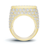 Baguette Pave Statement Ring