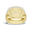 Baguette Pave Statement Ring