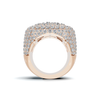 Pave Statement Square Ring