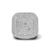 Pave Statement Square Ring