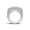 Pave Statement Square Ring
