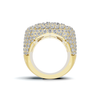 Pave Statement Square Ring