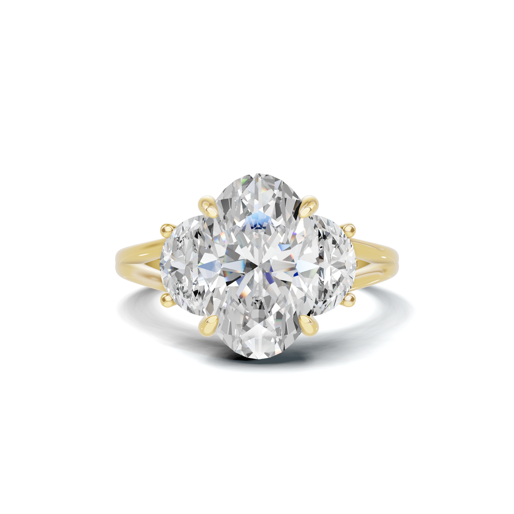 Vibrant Half Moon Ring