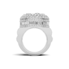 Brilliant Paved Mosaic Ring