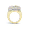 Brilliant Paved Mosaic Ring