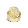 Brilliant Paved Mosaic Ring