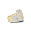 Brilliant Paved Mosaic Ring