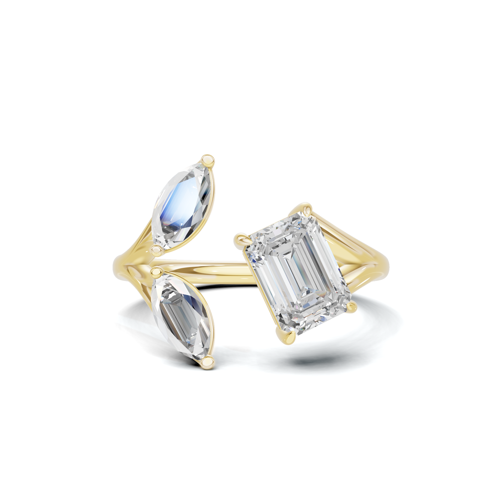 Modern Bypass Leaf Ring