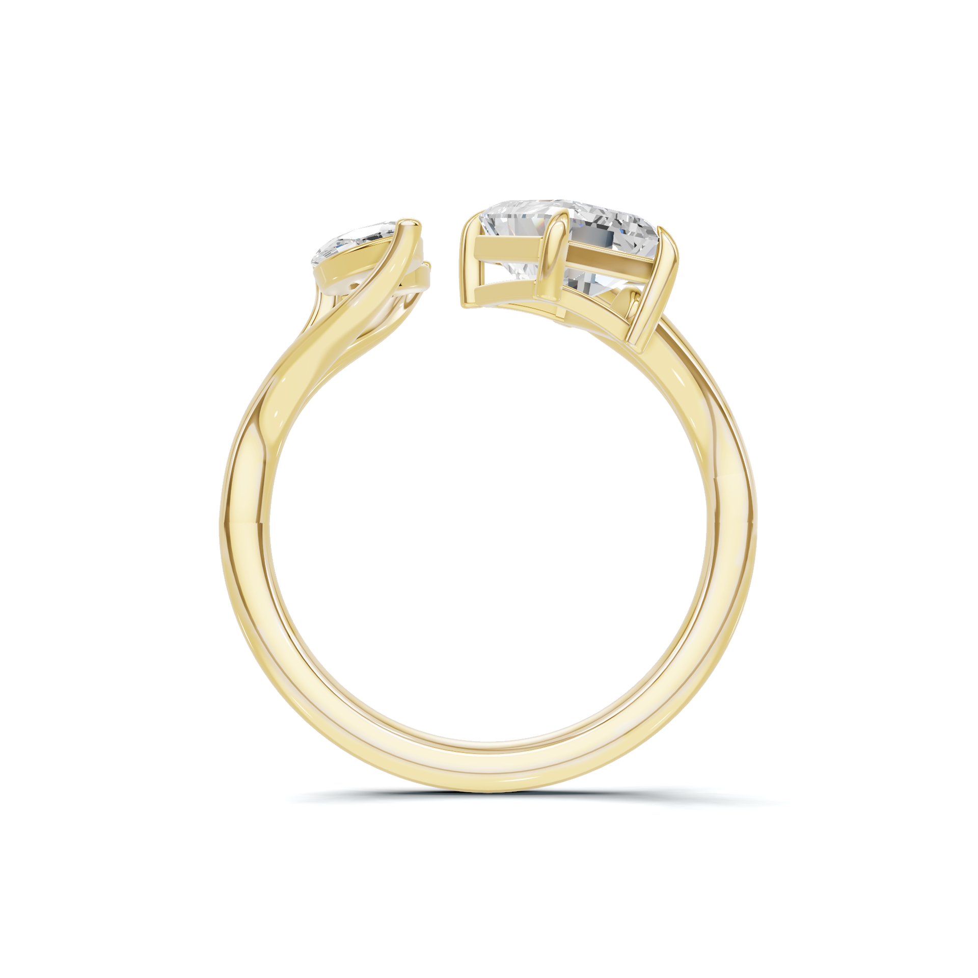Modern Bypass Leaf Ring