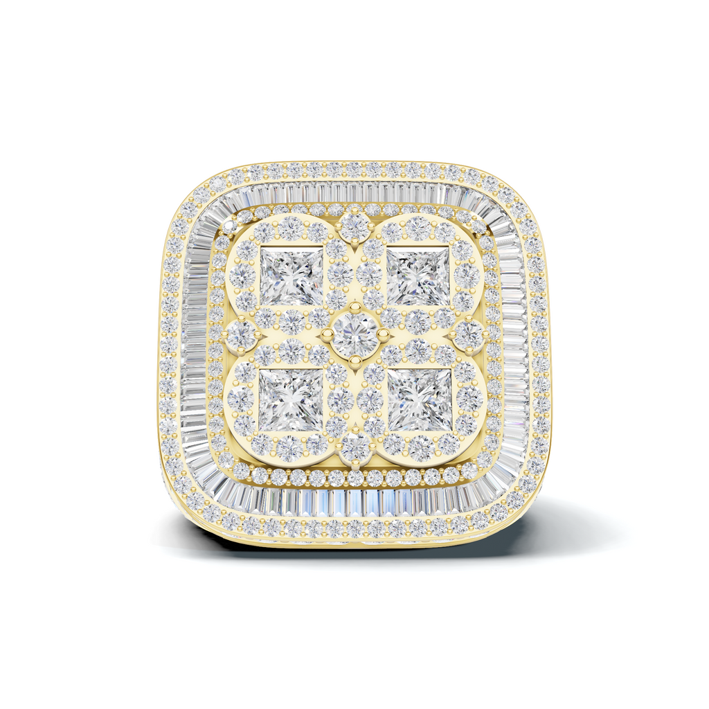 Statement Baguette Cluster Ring