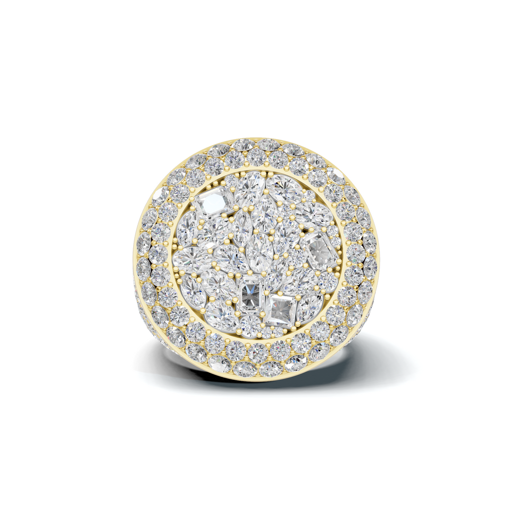 Mosaic Statement Cluster Ring
