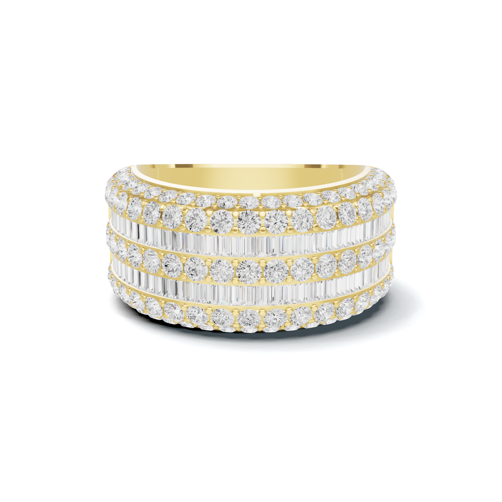 Multistrand Baguette Statement Ring
