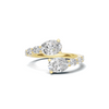 Stunning Bypass Statement Ring