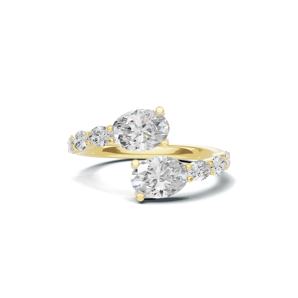 Stunning Bypass Statement Ring