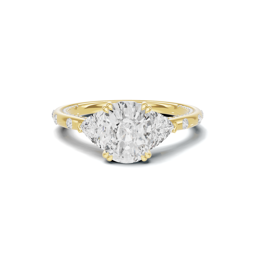 Trillion Side Stone Ring