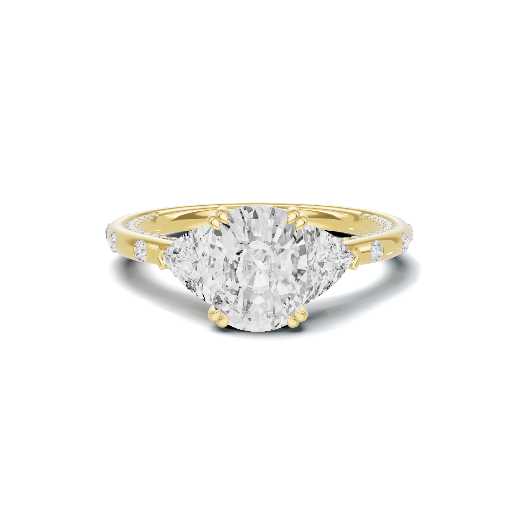 Trillion Side Stone Ring