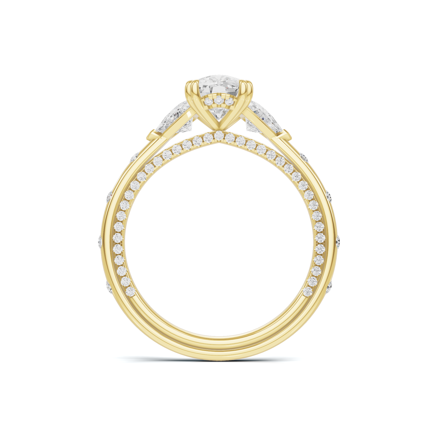 Trillion Side Stone Ring