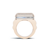 Iced Square Statement Ring